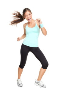 fitness trainer woman dancing